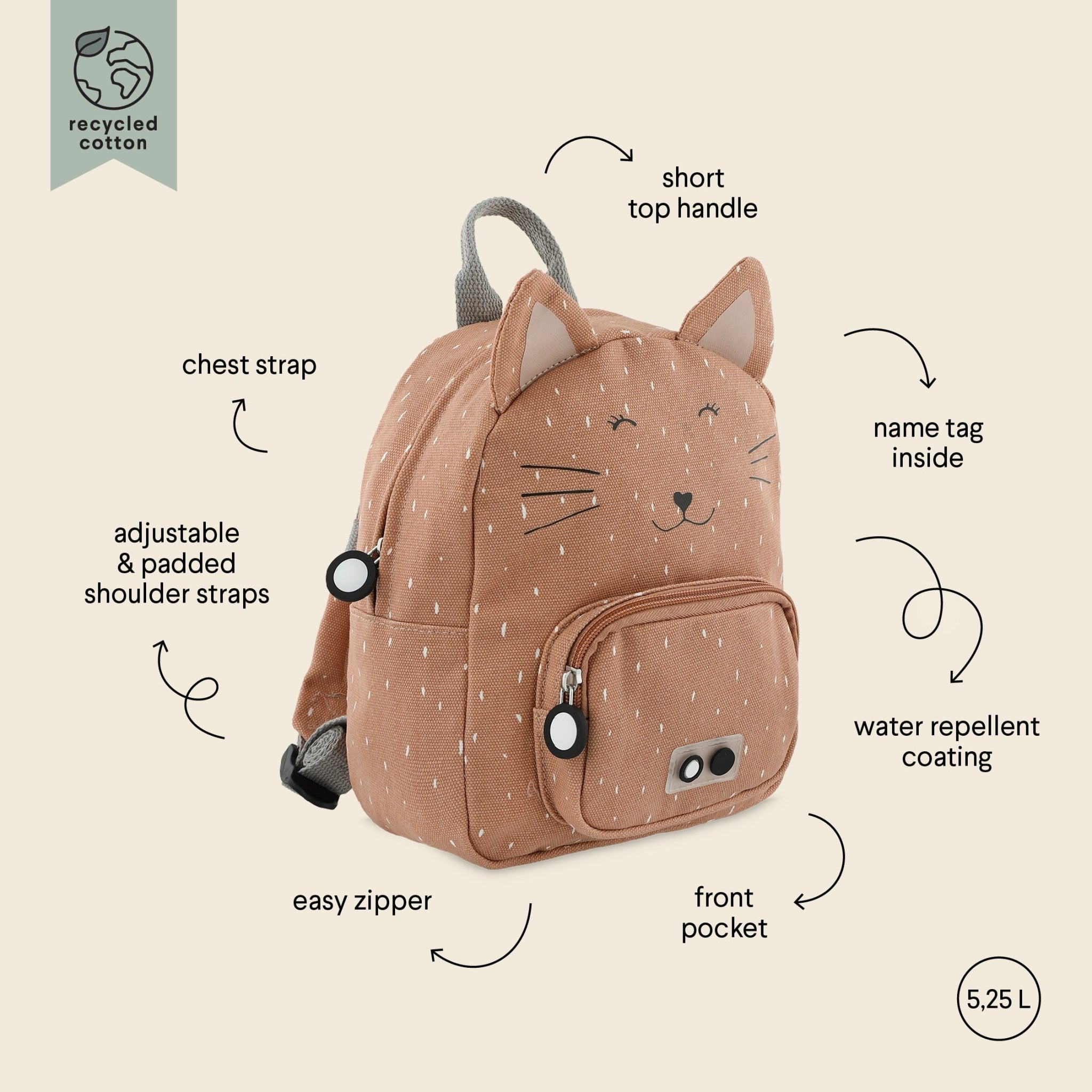 Mochila Mini Mrs.Cat Trixie - Trixie - PetitGegant