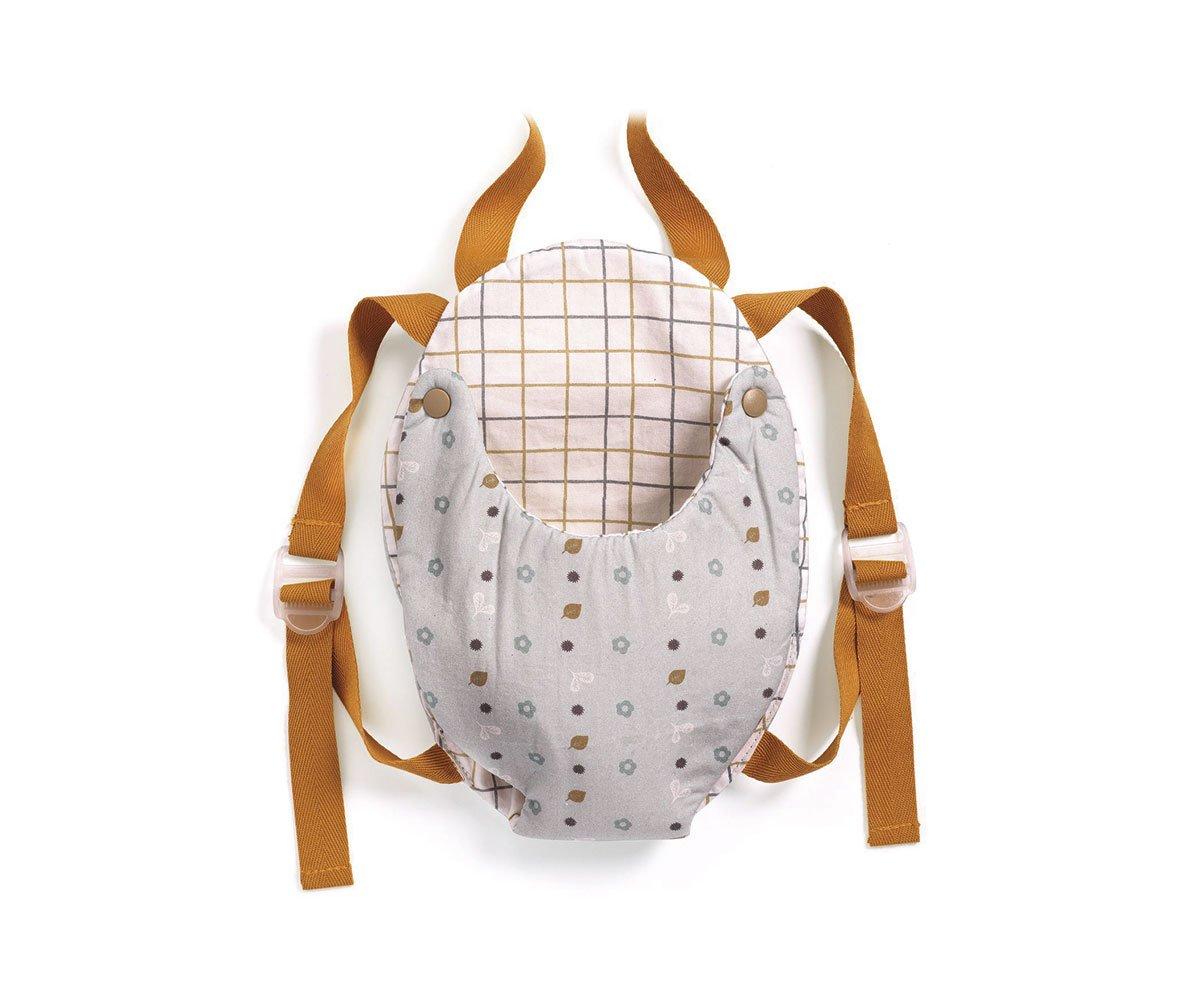 Mochila Portabebé Muñecas Mostaza Pomea Djeco - Djeco - PetitGegant