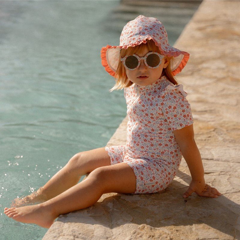 Mono de Baño Bebé Manga Corta UPF40+ Sunny Flower Little Dutch - Little Dutch - PetitGegant