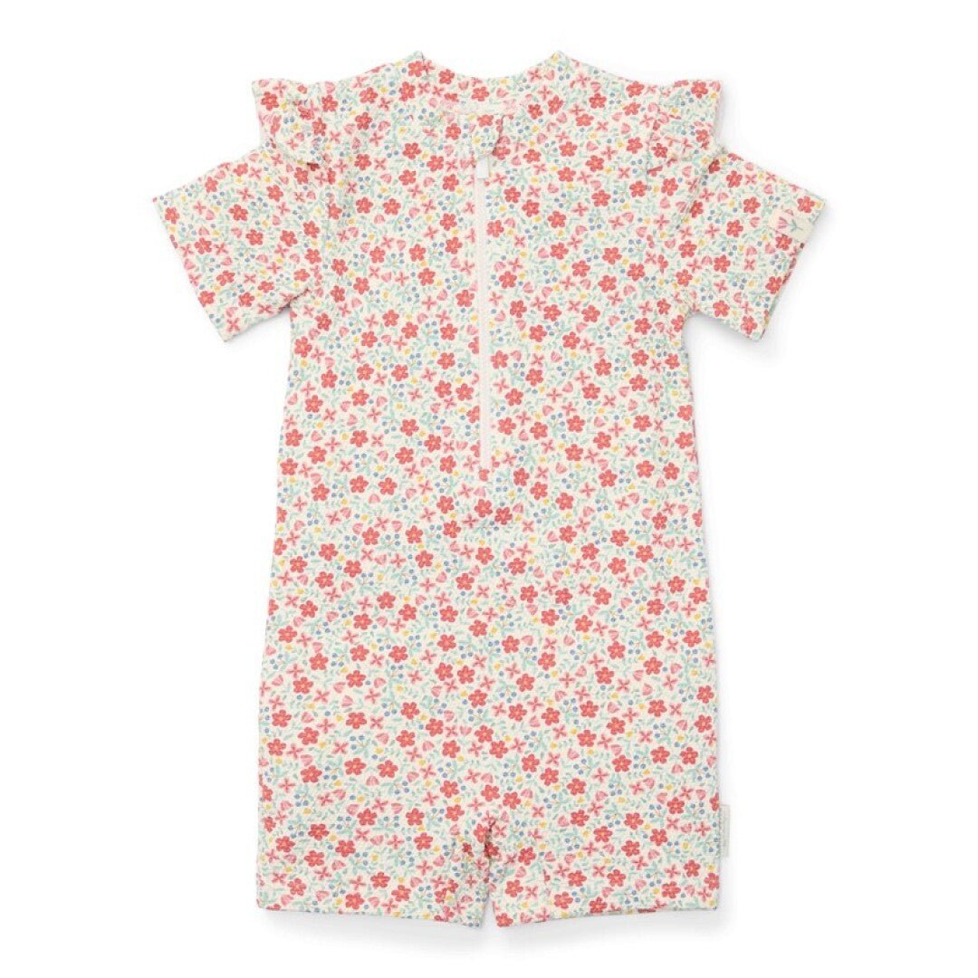 Mono de Baño Bebé Manga Corta UPF40+ Sunny Flower Little Dutch - Little Dutch - PetitGegant