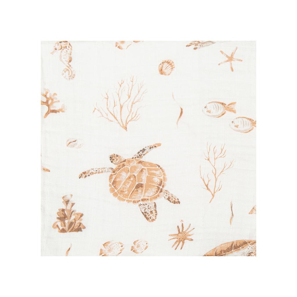 Muselina Bambú 120x120cm Ocean Beige Bimbidreams - Bimbidreams - PetitGegant