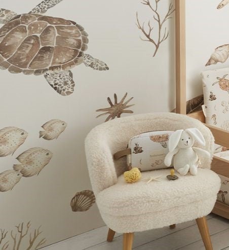 Muselina Bambú 120x120cm Ocean Beige Bimbidreams - Bimbidreams - PetitGegant