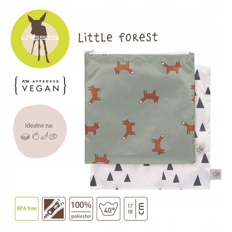 Pack 2 Bolsas Snack Forest/ Fox Lässig - Lässig - PetitGegant