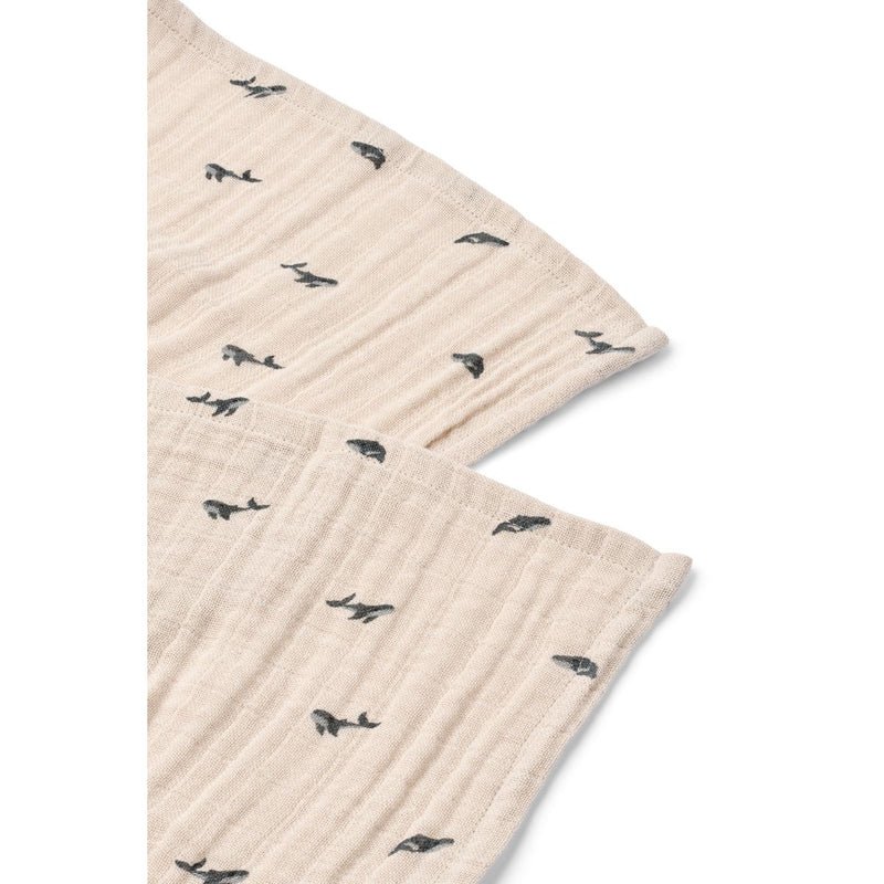 Pack 2 Muselinas Lewis Mini Whale/ Sandy Liewood - Liewood - PetitGegant