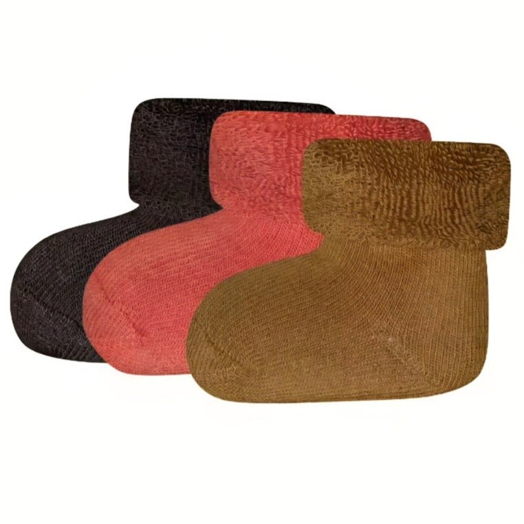 Pack 3 Calcetines New Born Brown/ Clay/ Anthracite Ewers - Ewers - PetitGegant