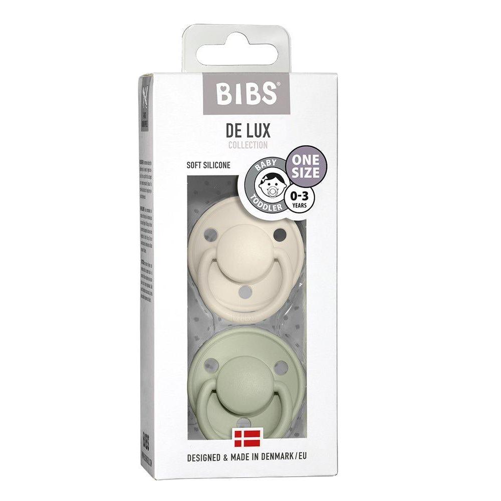 Pack chupetes silicona Lux Ivori/Sage Bibs - Bibs - PetitGegant