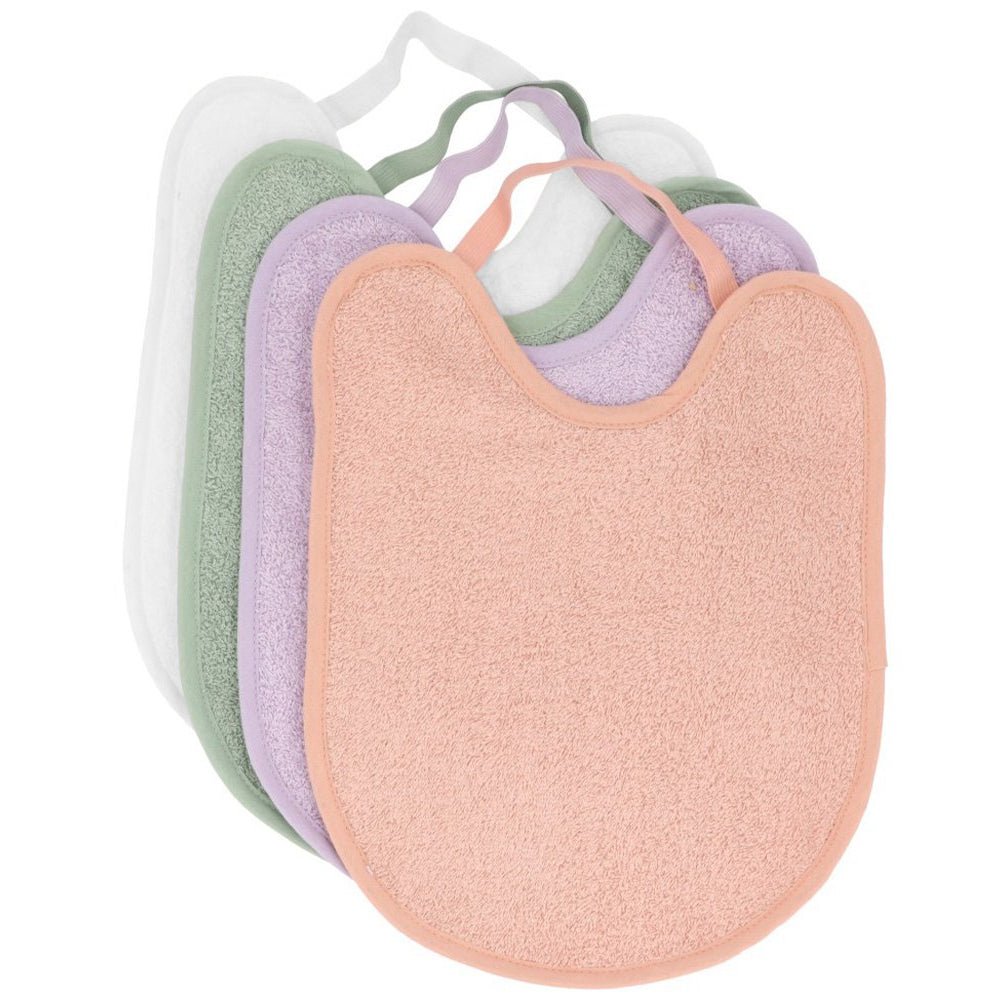 Pack de 4 Baberos Rizo Rosa/Malva/Sage/Ivory Tutete - Tutete - PetitGegant