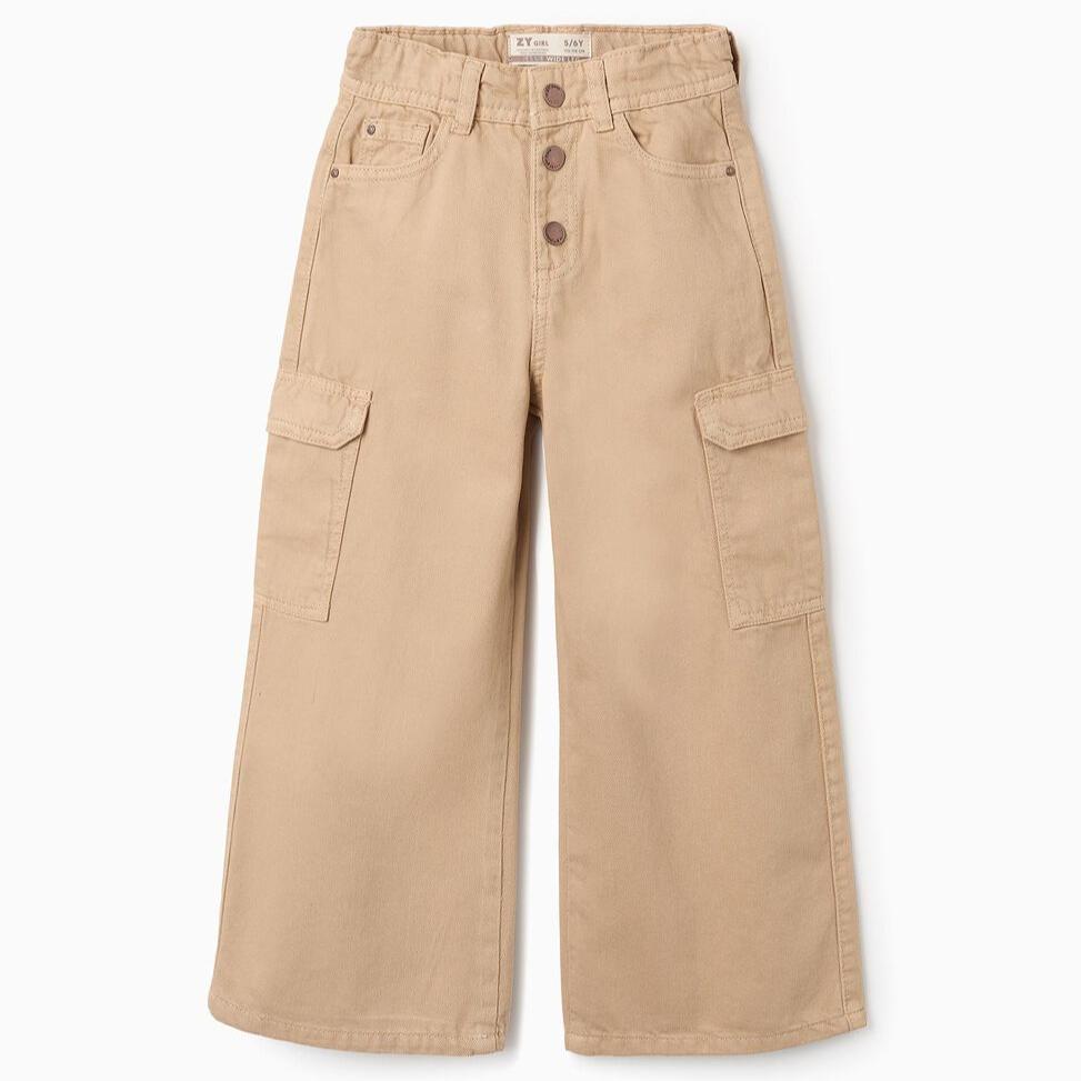 Pantalón de Sarga con Bolsillos Cargo ZY - Zippy - PetitGegant