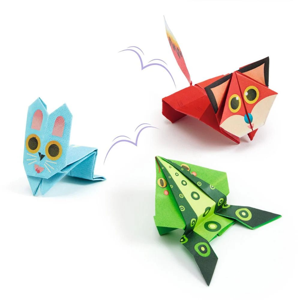 Papiroflexia origami "Jump" animales saltarines Djeco - Djeco - PetitGegant