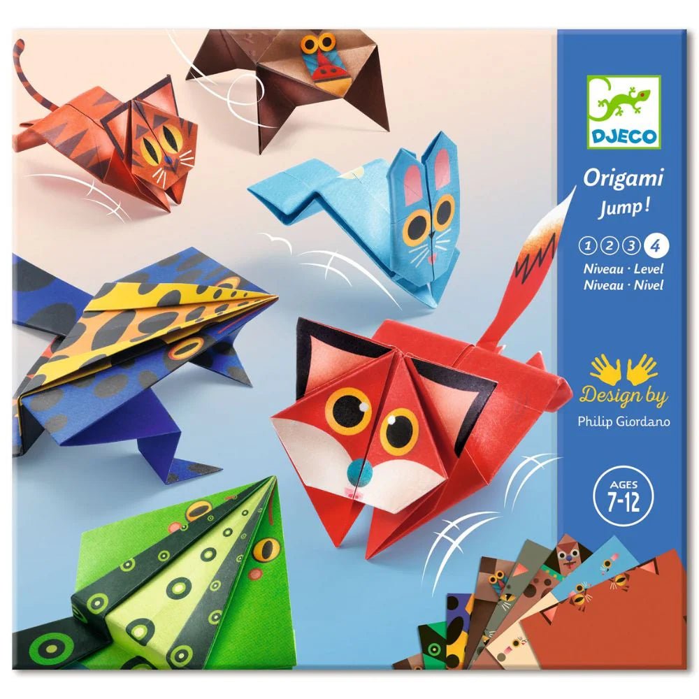 Papiroflexia origami "Jump" animales saltarines Djeco - Djeco - PetitGegant