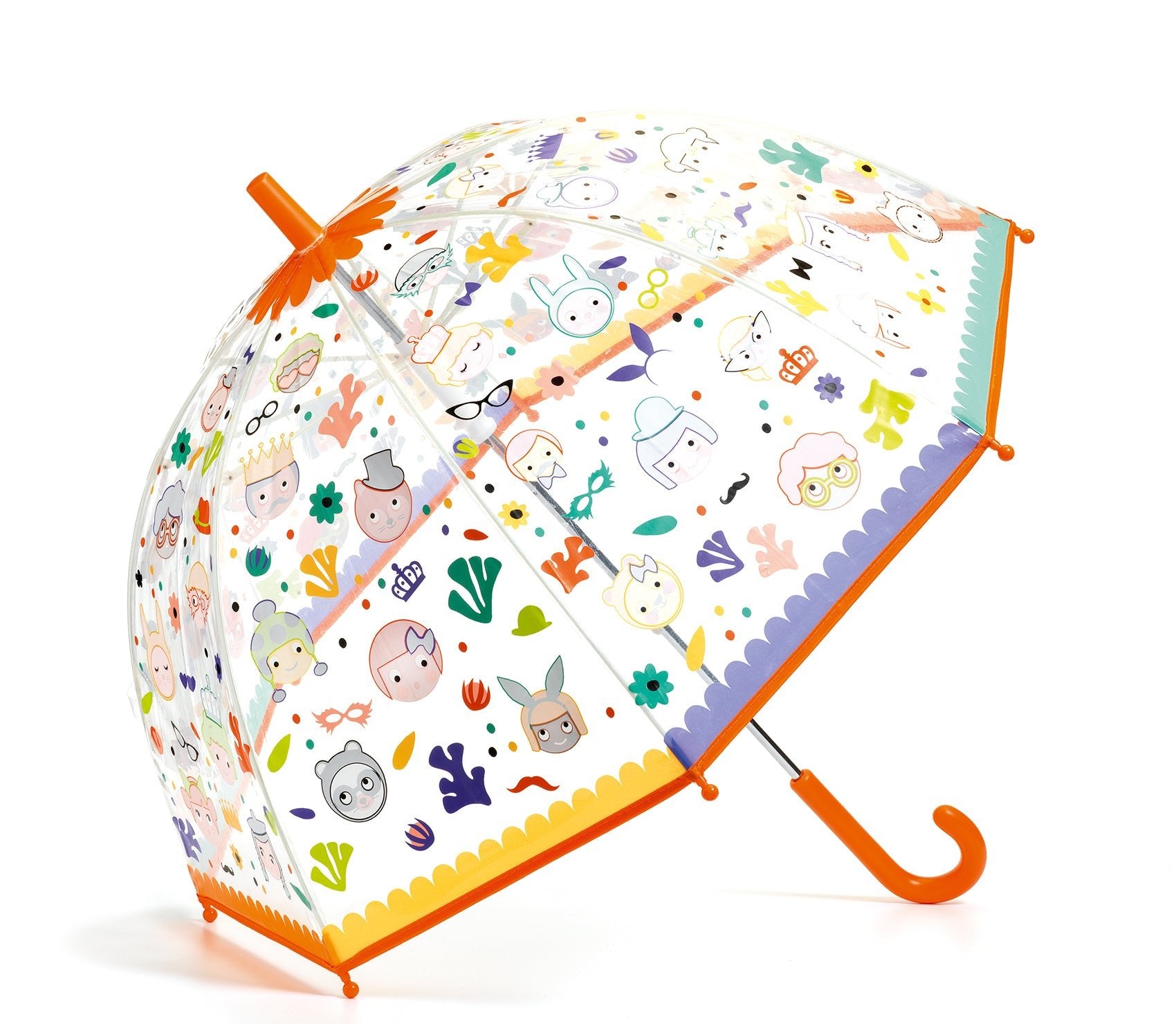 Paraguas transparente Mágico faces Djeco-Djeco-PetitGegant