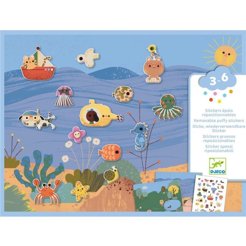 Pegatinas Removibles Tiempo de Verano Djeco - Djeco - PetitGegant