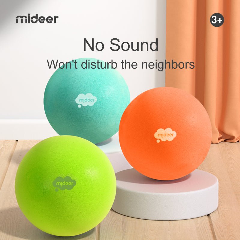 Pelota Esponjosa y Silenciosa Naranja Tropical Mideer - Mideer - PetitGegant