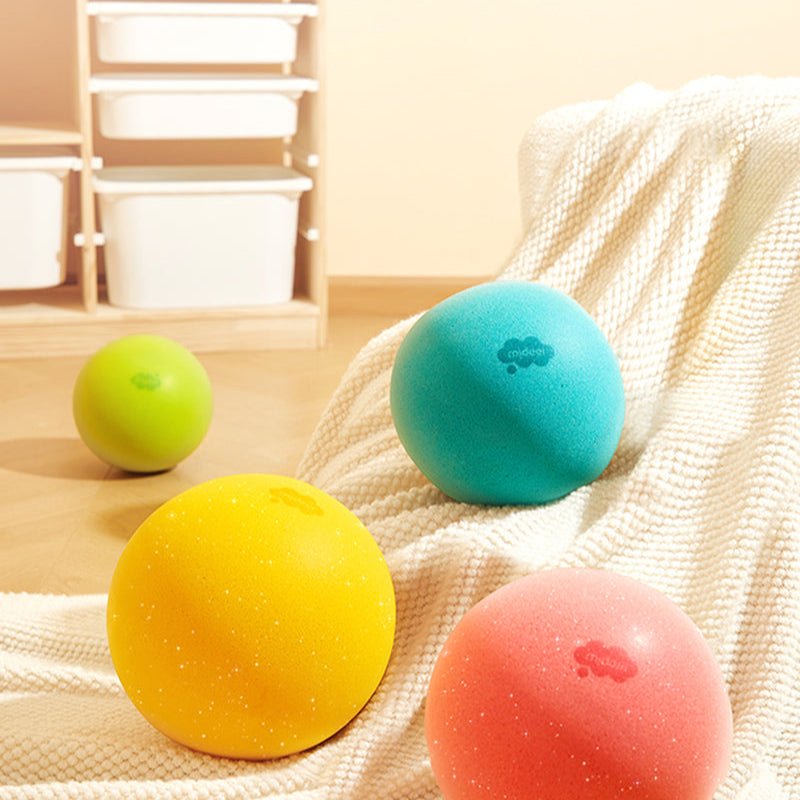 Pelota Esponjosa y Silenciosa Naranja Tropical Mideer - Mideer - PetitGegant