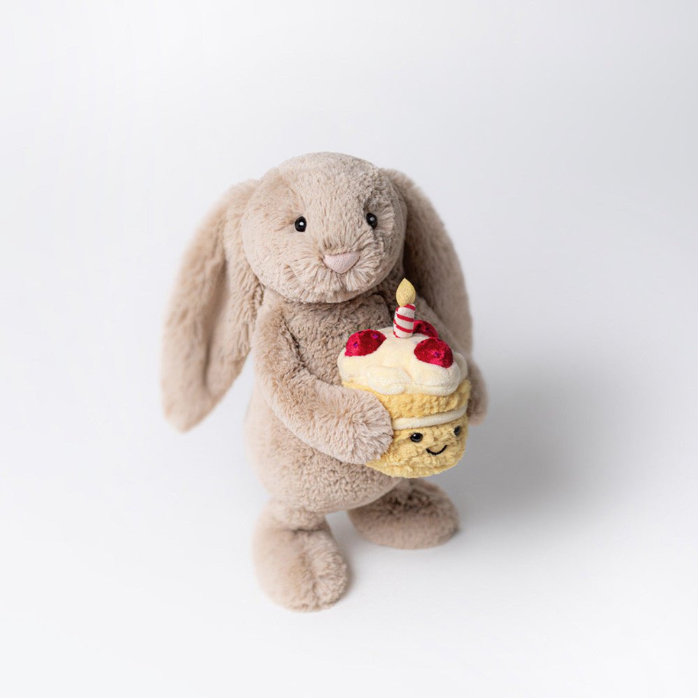 Peluche Bashful Beige Bunny 'Birthday' Jellycat - Jellycat - PetitGegant