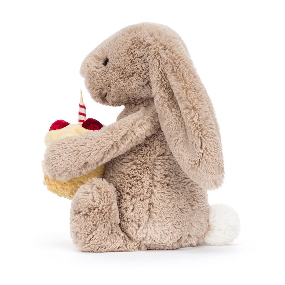 Peluche Bashful Beige Bunny 'Birthday' Jellycat - Jellycat - PetitGegant