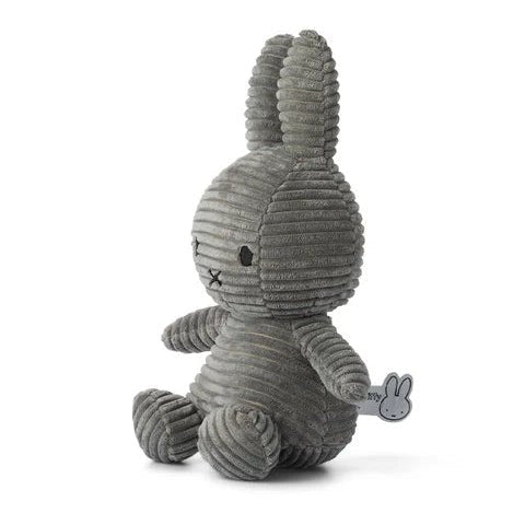Peluche Miffy de pana Gris Bon Ton Toys - Bon Ton Toys - PetitGegant