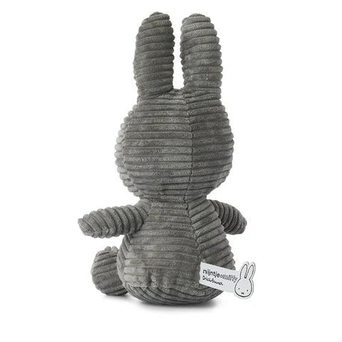 Peluche Miffy de pana Gris Bon Ton Toys - Bon Ton Toys - PetitGegant