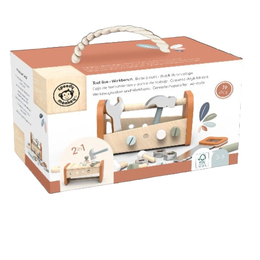 Caja de herramientas-Banco de trabajo Speedy Monkey