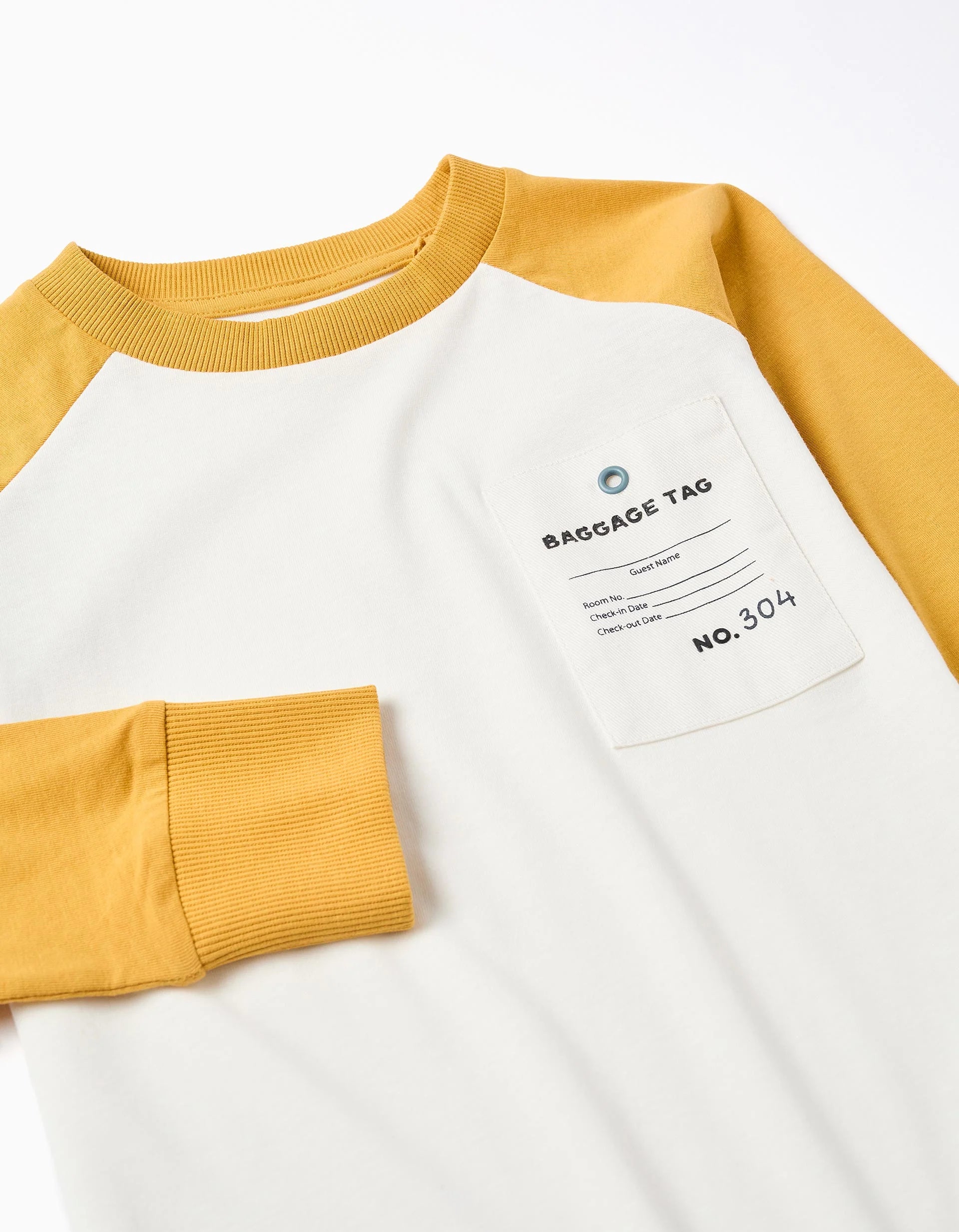 Camiseta de Algodón Baggage Tag Zy