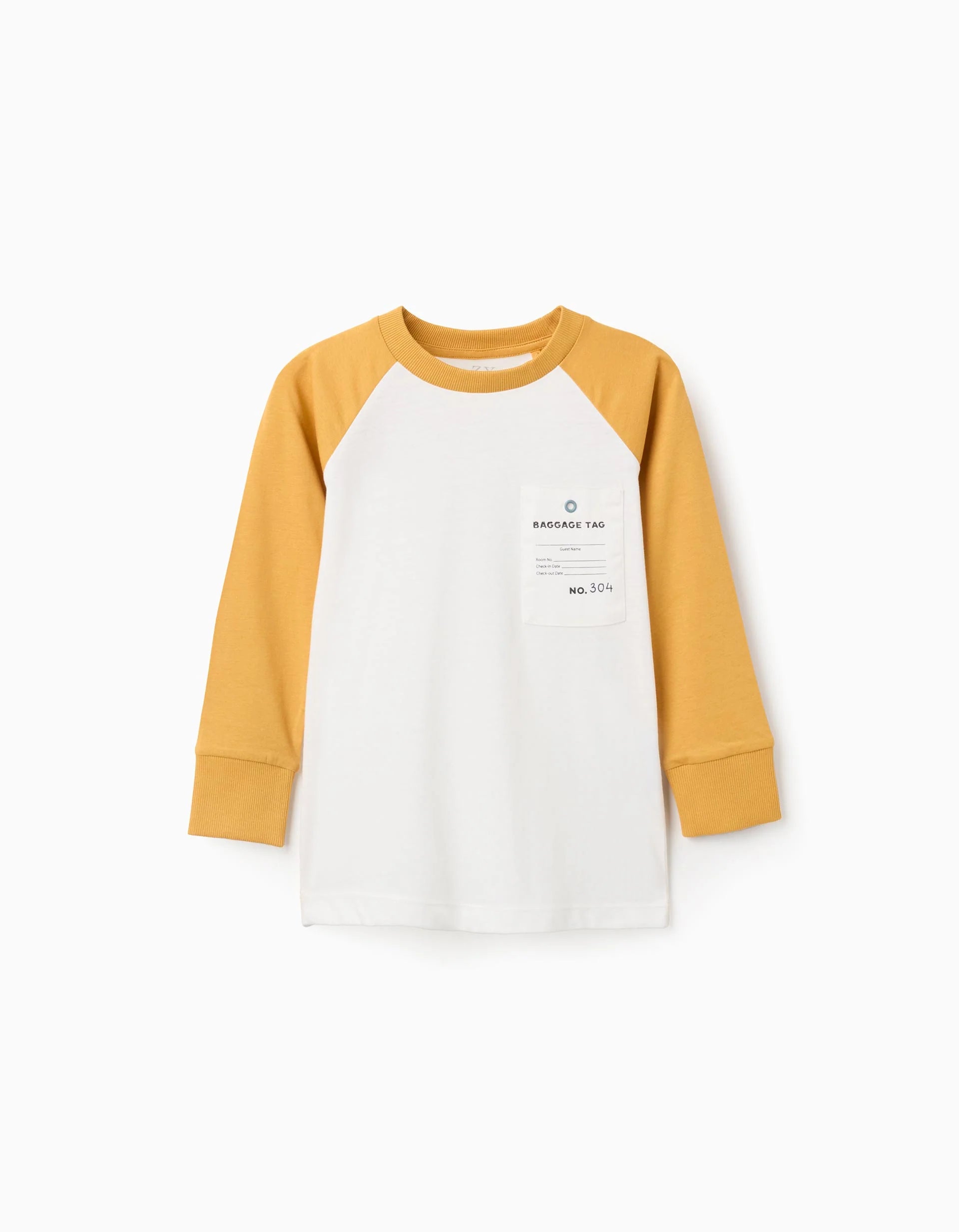 Camiseta de Algodón Baggage Tag Zy