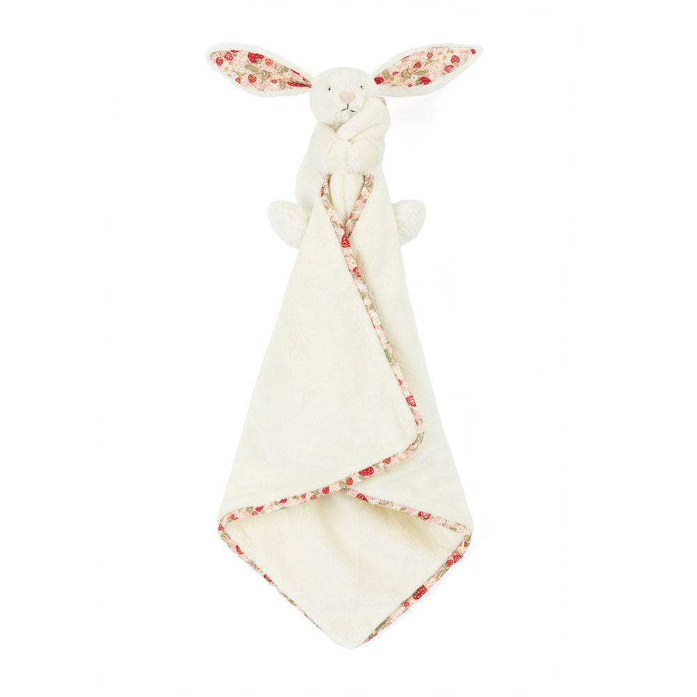 Dou Dou Bashful Blossom Cream Bunny 'Berry' Soother Jellycat