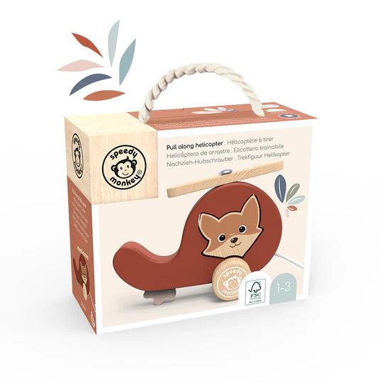 Juego de arrastre Helicóptero Speedy Monkey