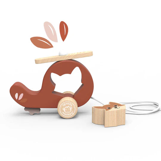 Juego de arrastre Helicóptero Speedy Monkey