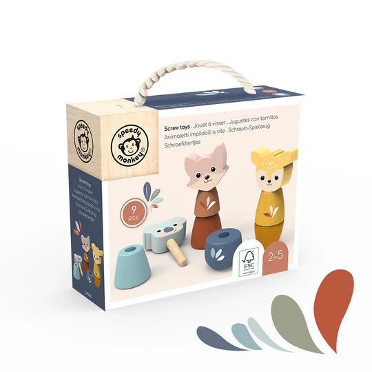 Juego de Atornillar Animalitos Bosque Speedy Monkey