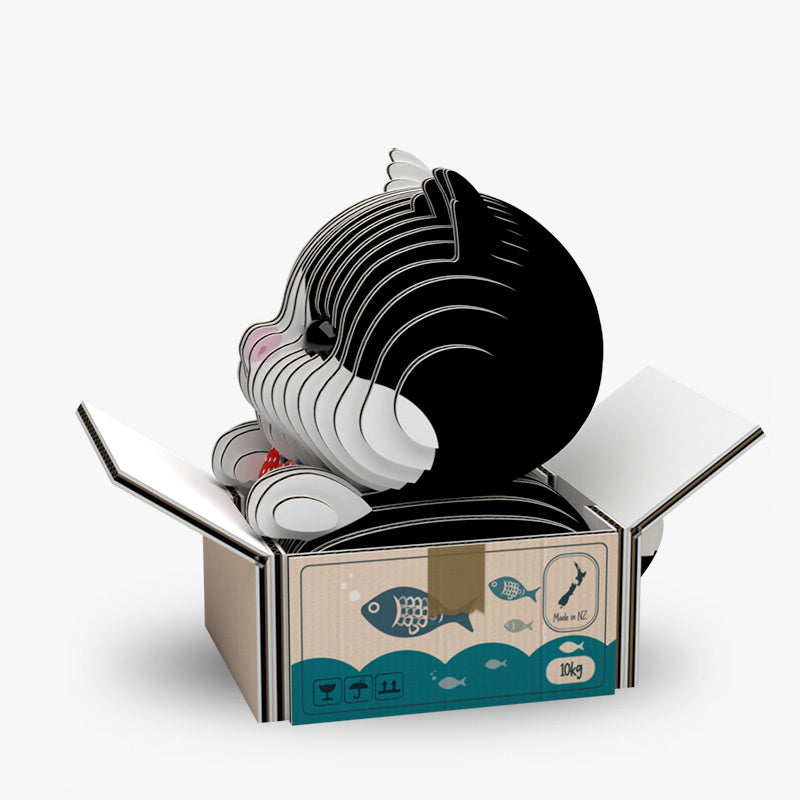 Mini 3D Puzzle Cat Tuxedo Eugy