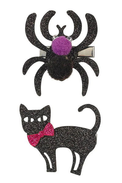 Pack 2 Pinzas Cabello Sybil Araña/ Gato Souza