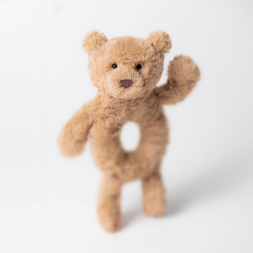 Sonajero Bartholomew Bear Ring Rattle Jellycat