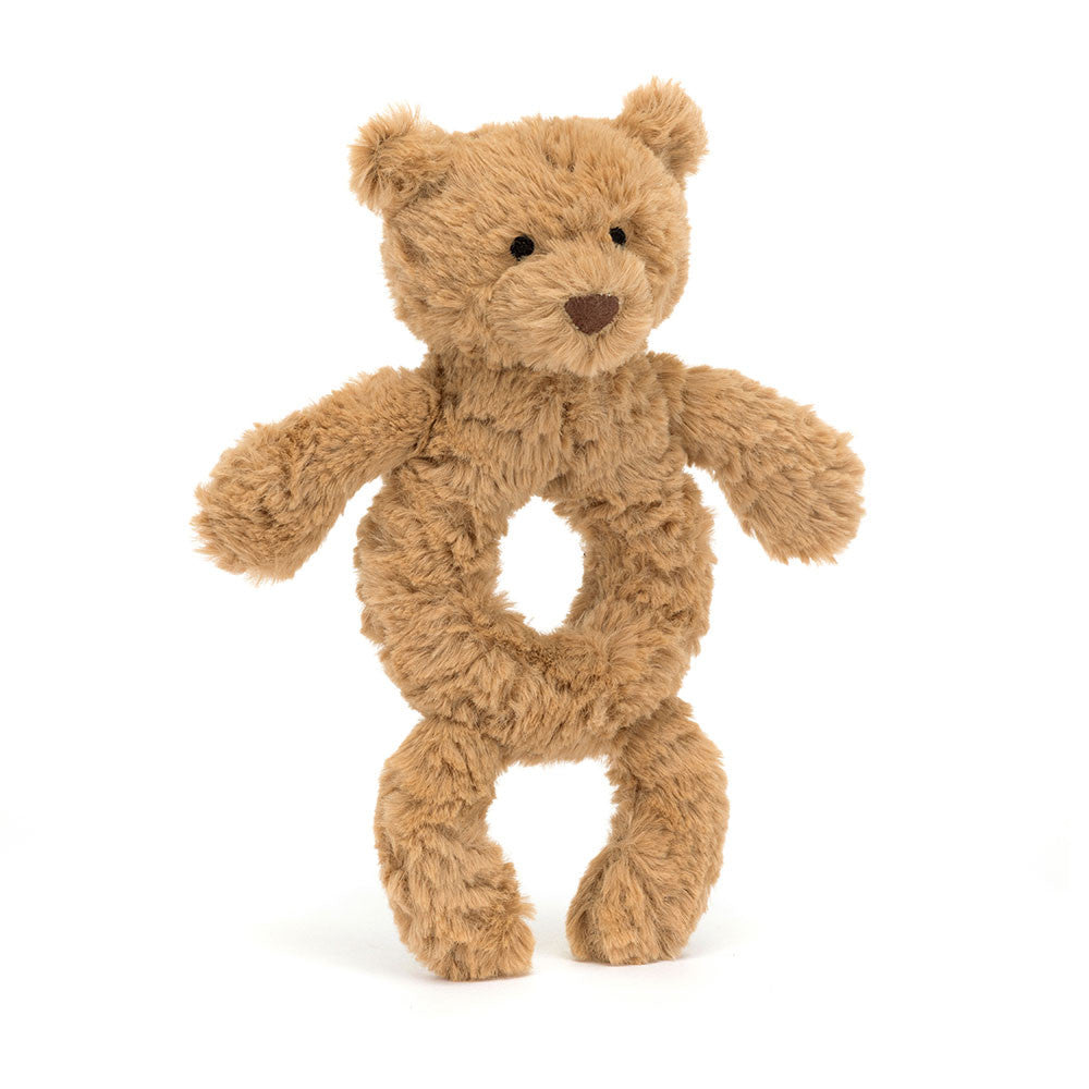 Sonajero Bartholomew Bear Ring Rattle Jellycat