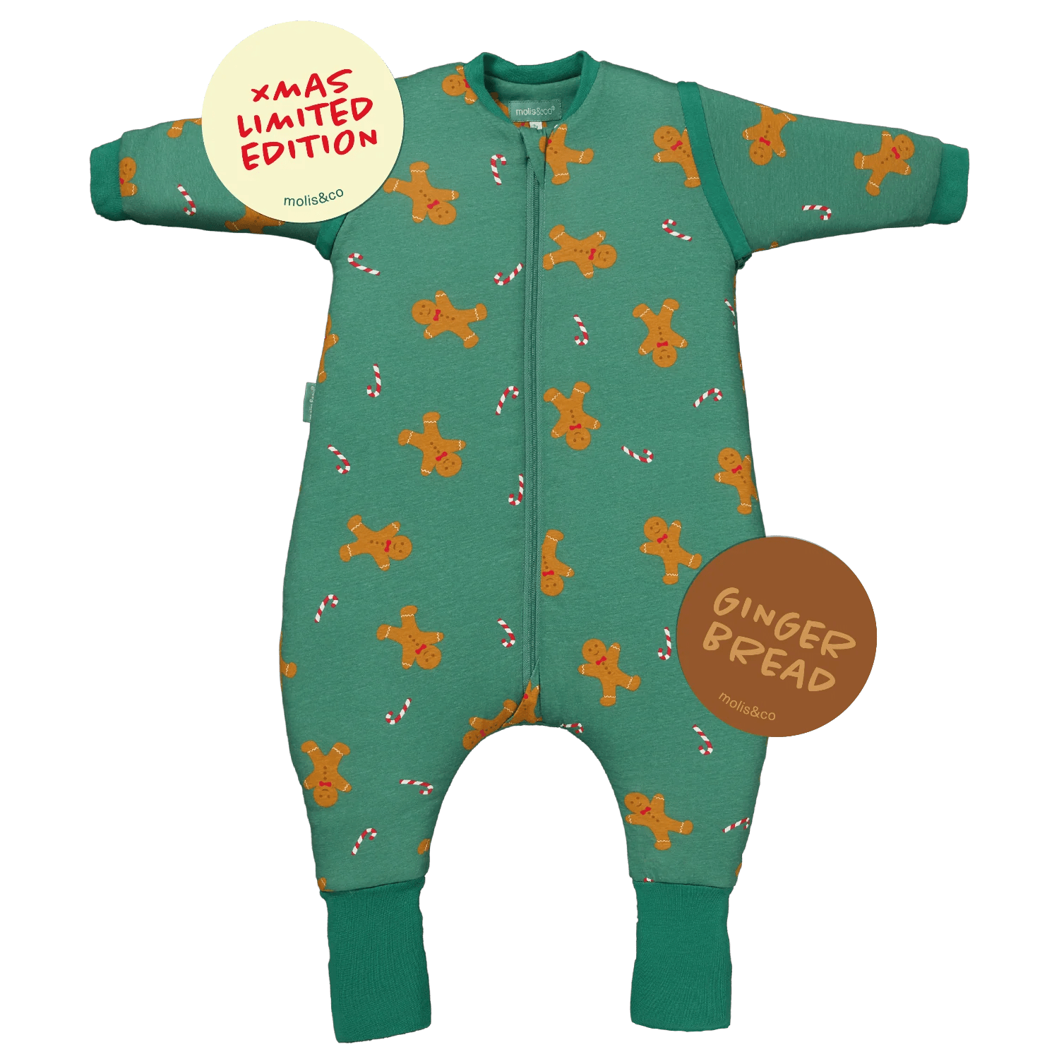Pijama Manta con Mangas Gingerbread TOG 2.5 Molis & Co - Molis&Co - PetitGegant