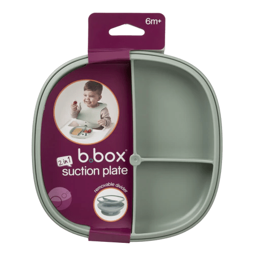 Plato 2 en 1 con ventosa y compatimentos extraíbles B.Box - Sage - bbox - PetitGegant