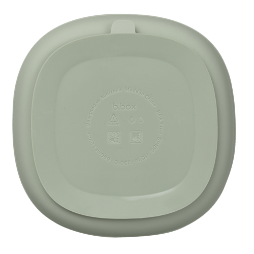 Plato de silicona con tapa B.Box - Sage - bbox - PetitGegant