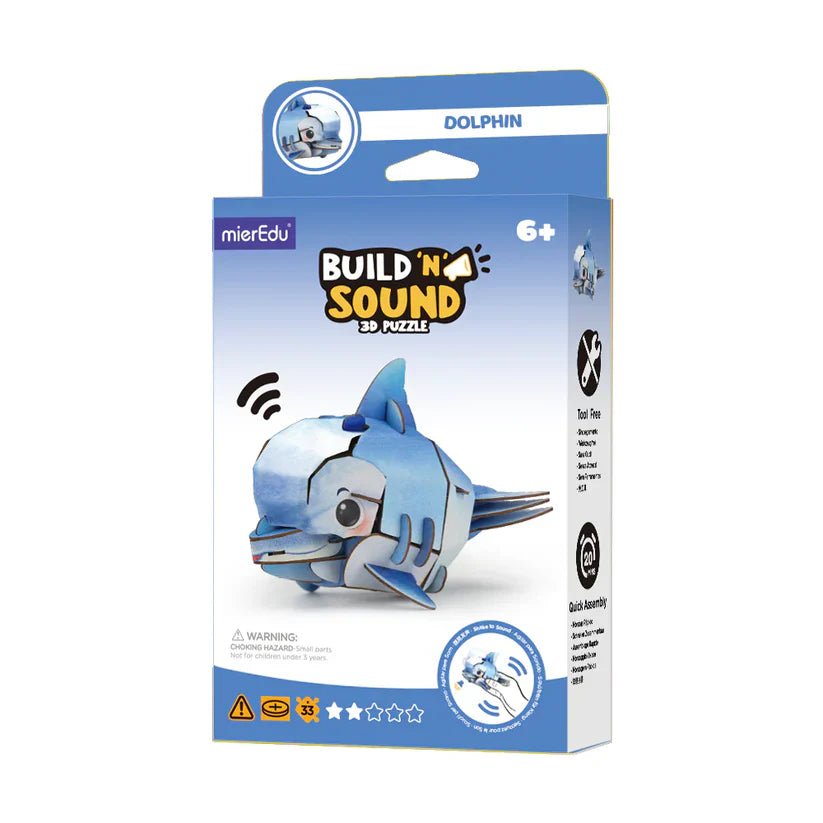 Puzzle 3D con Sonido Delfín MierEdu - MierEdu - PetitGegant