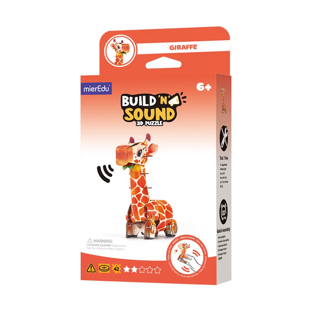 Puzzle 3D con Sonido Jirafa MierEdu - MierEdu - PetitGegant