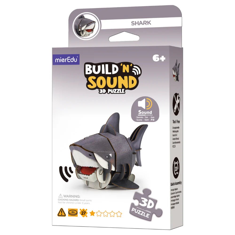 Puzzle 3D con Sonido Tiburón MierEdu - MierEdu - PetitGegant