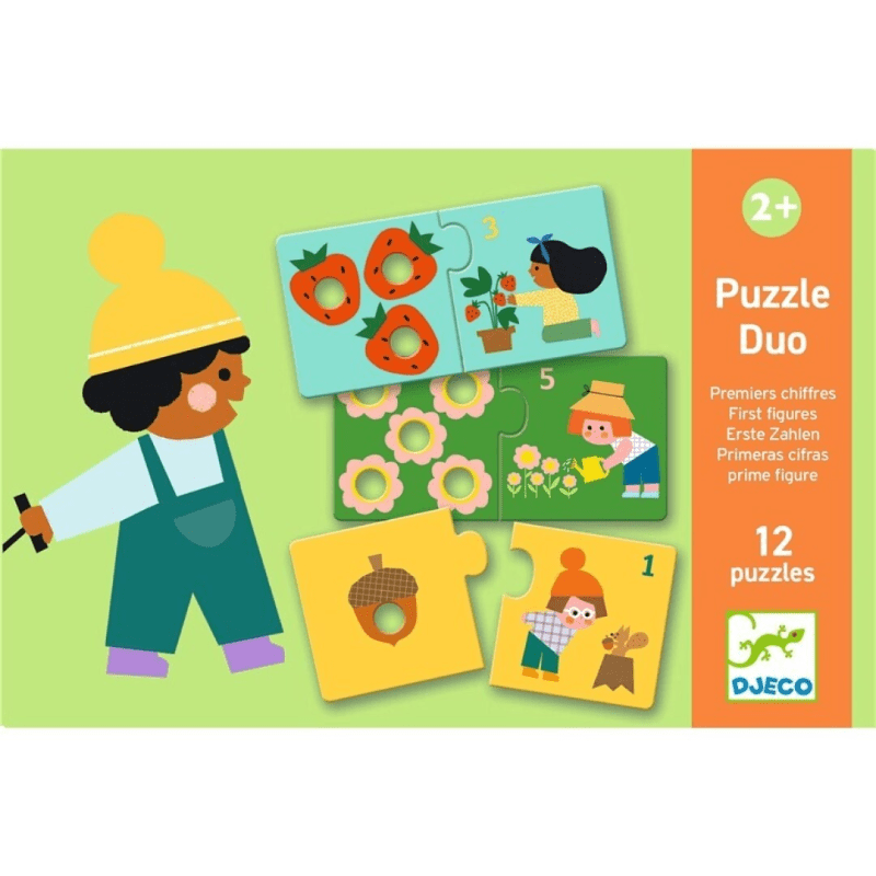 Puzzle Duo Primeras Cifras Djeco - Djeco - PetitGegant