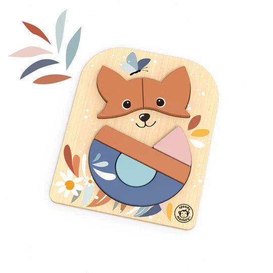 Puzzle Encajable Zorrito Speedy Monkey - Speedy Monkey - PetitGegant