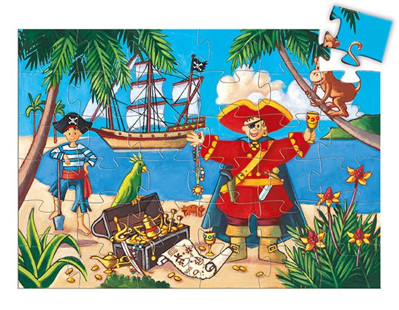 Puzzle Silueta Pirata Djeco - Djeco - PetitGegant