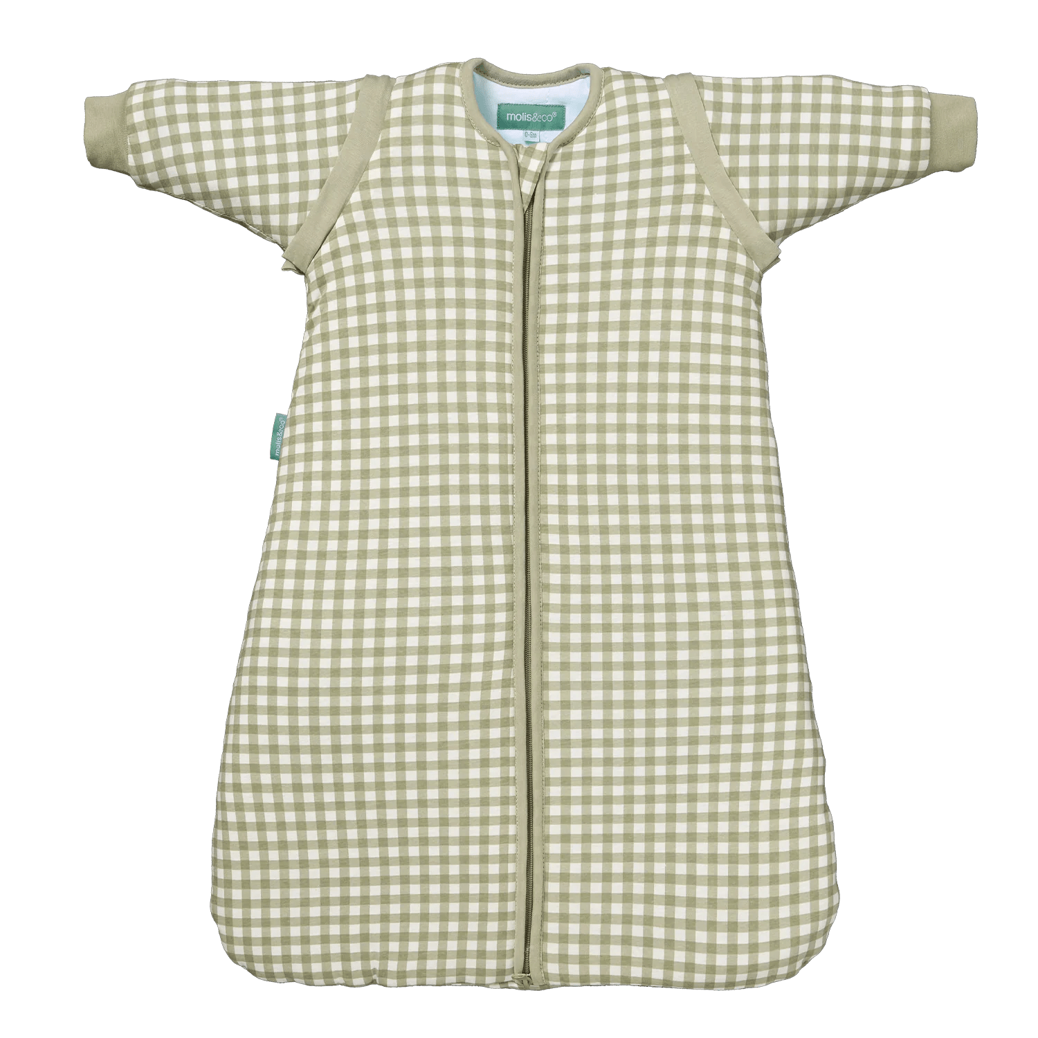 Saco de dormir bebé con mangas Mint Tea TOG 2.5 Molis & Co - Molis&Co - PetitGegant