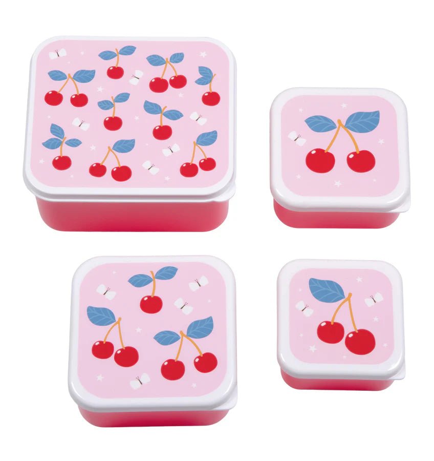 Set 4 fiambreras Cherry A Little Lovely - A little lovely company - PetitGegant