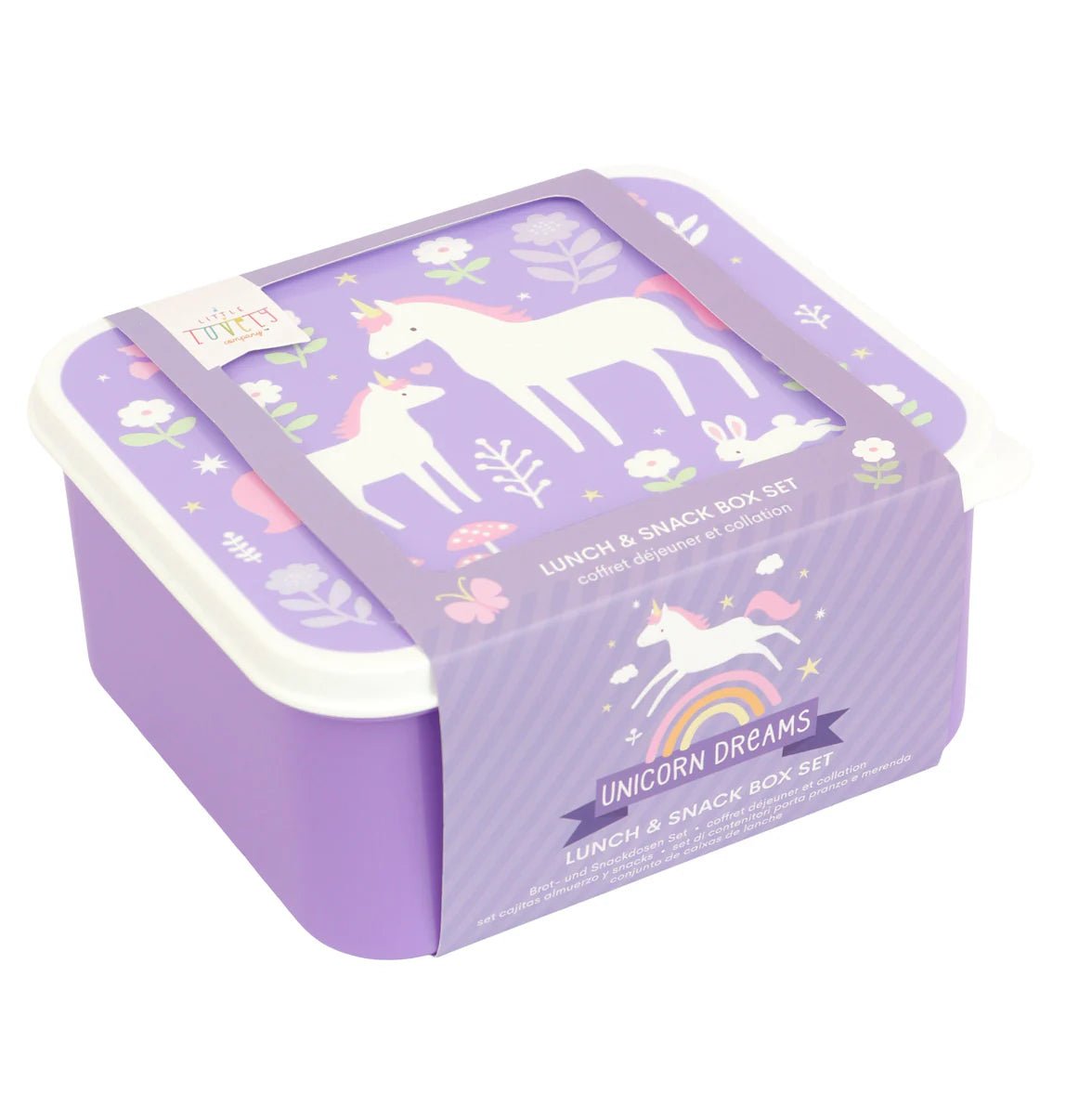 Set 4 fiambreras Unicornio A Little Lovely - A little lovely company - PetitGegant