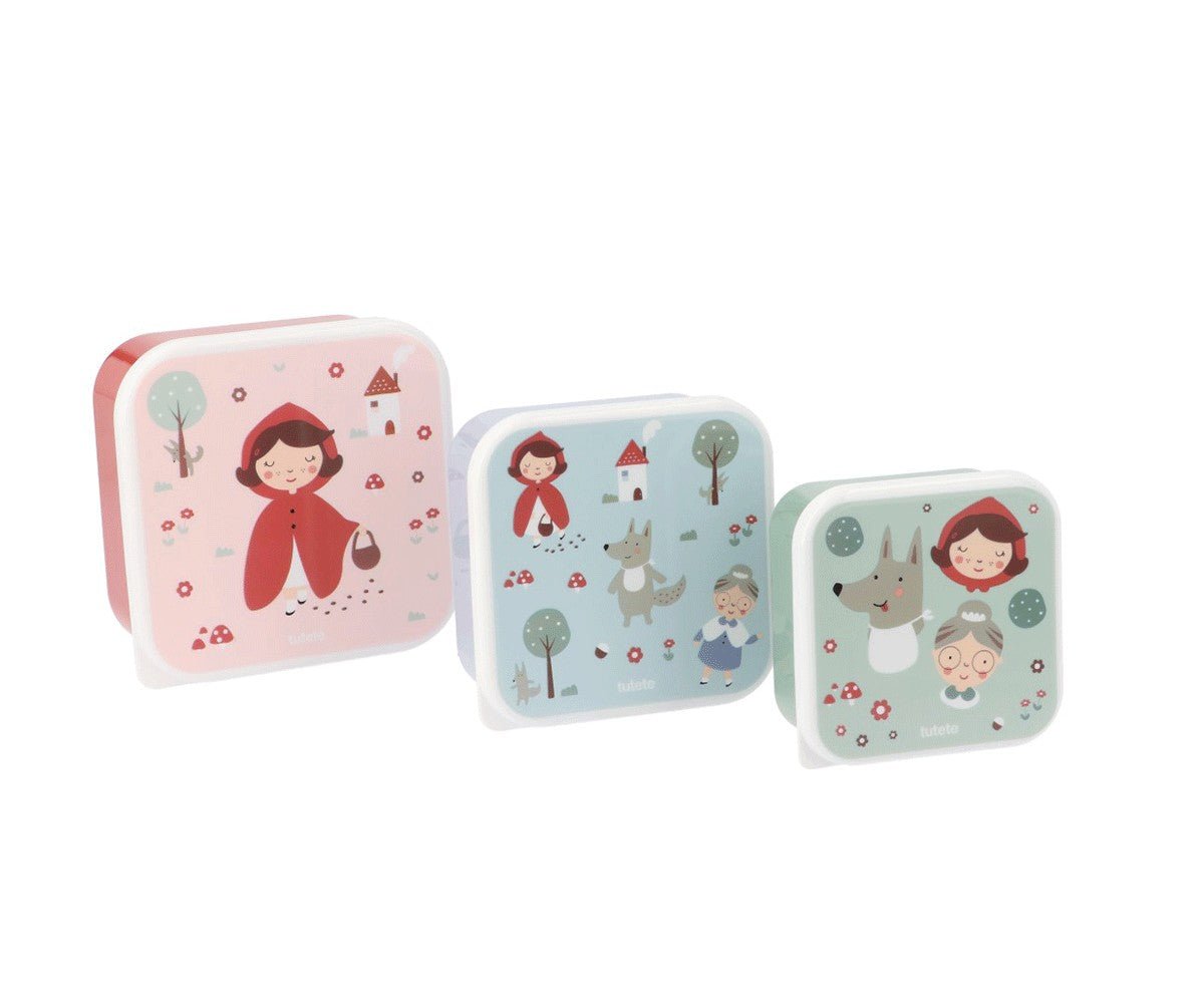 Set de 3 Fiambreras Almuerzo Little Red Tutete - Tutete - PetitGegant