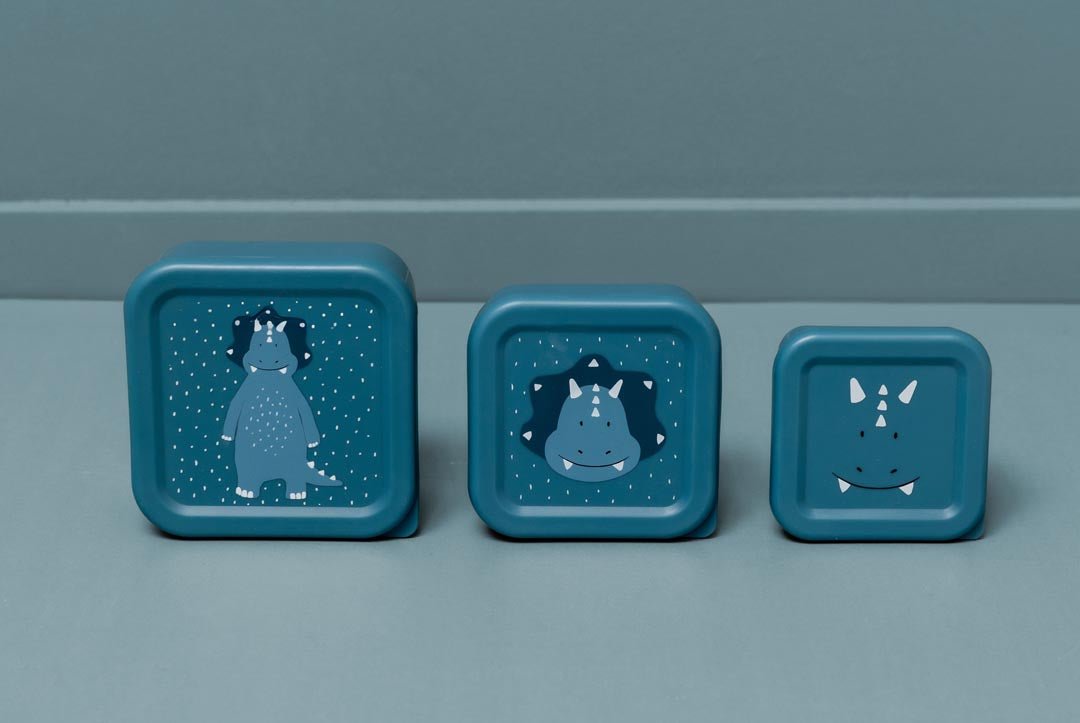 Set de 3 fiambreras Snacks Mr.Triceratops Trixie - Trixie - PetitGegant