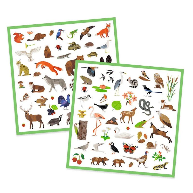 Set pegatinas Fauna Djeco - Djeco - PetitGegant