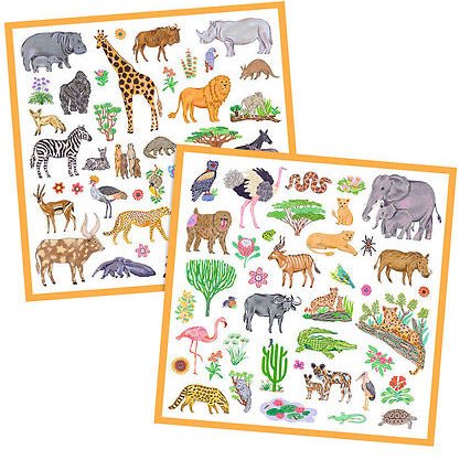 Set pegatinas Kenia Djeco - Djeco - PetitGegant