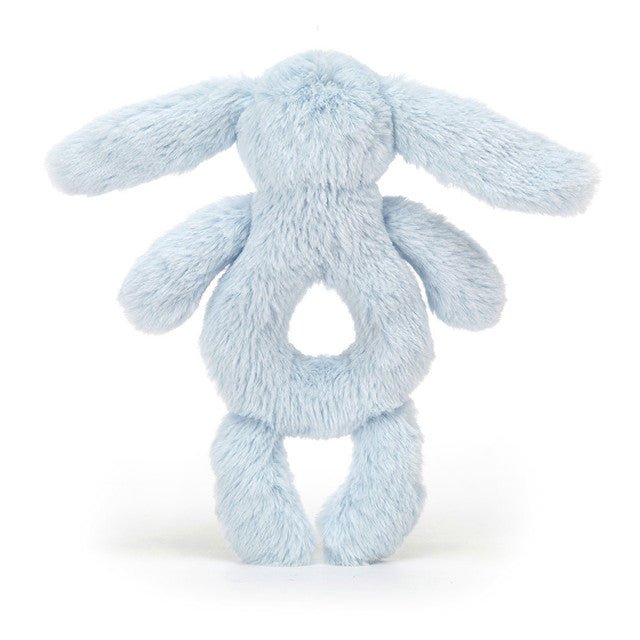 Sonajero Bashful Baby Blue Bunny Ring Rattle Jellycat - Jellycat - PetitGegant